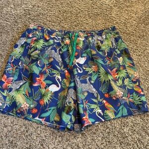 Coast to Coast Tropical Jungle Print Men's Swim Shorts - L